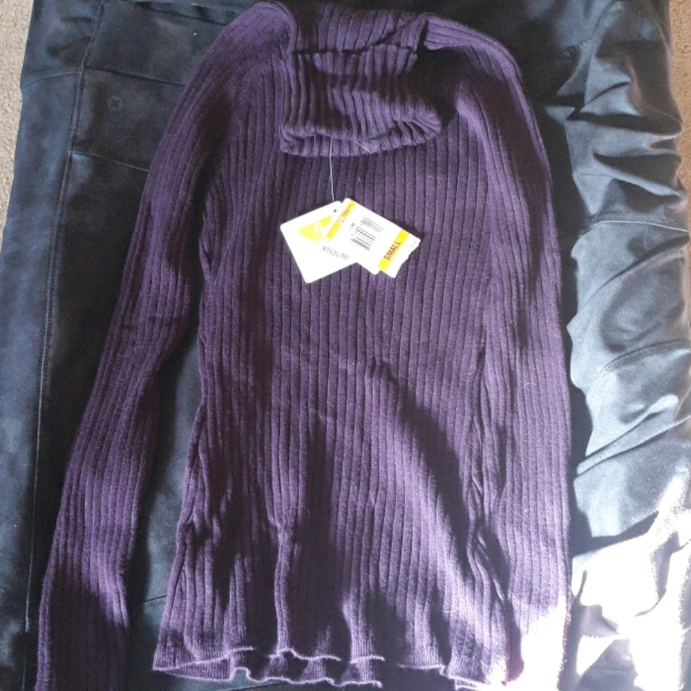 Purple I-N-C turtleneck sweater size small